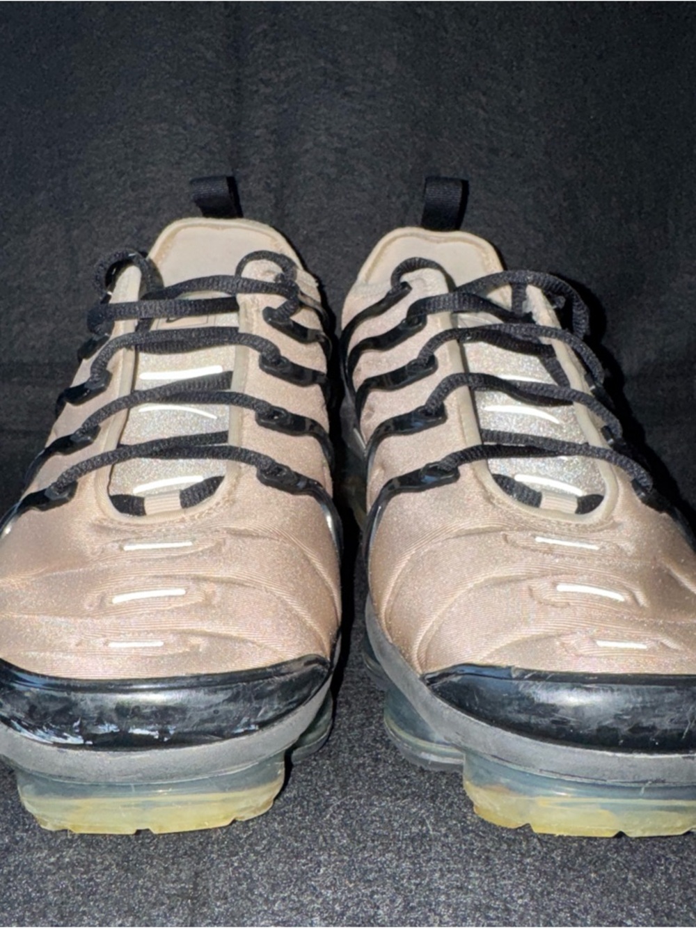 Nike Air VaporMax Plus Tan Black Sneakers Mens Size 10.5 - Picture 2 of 11